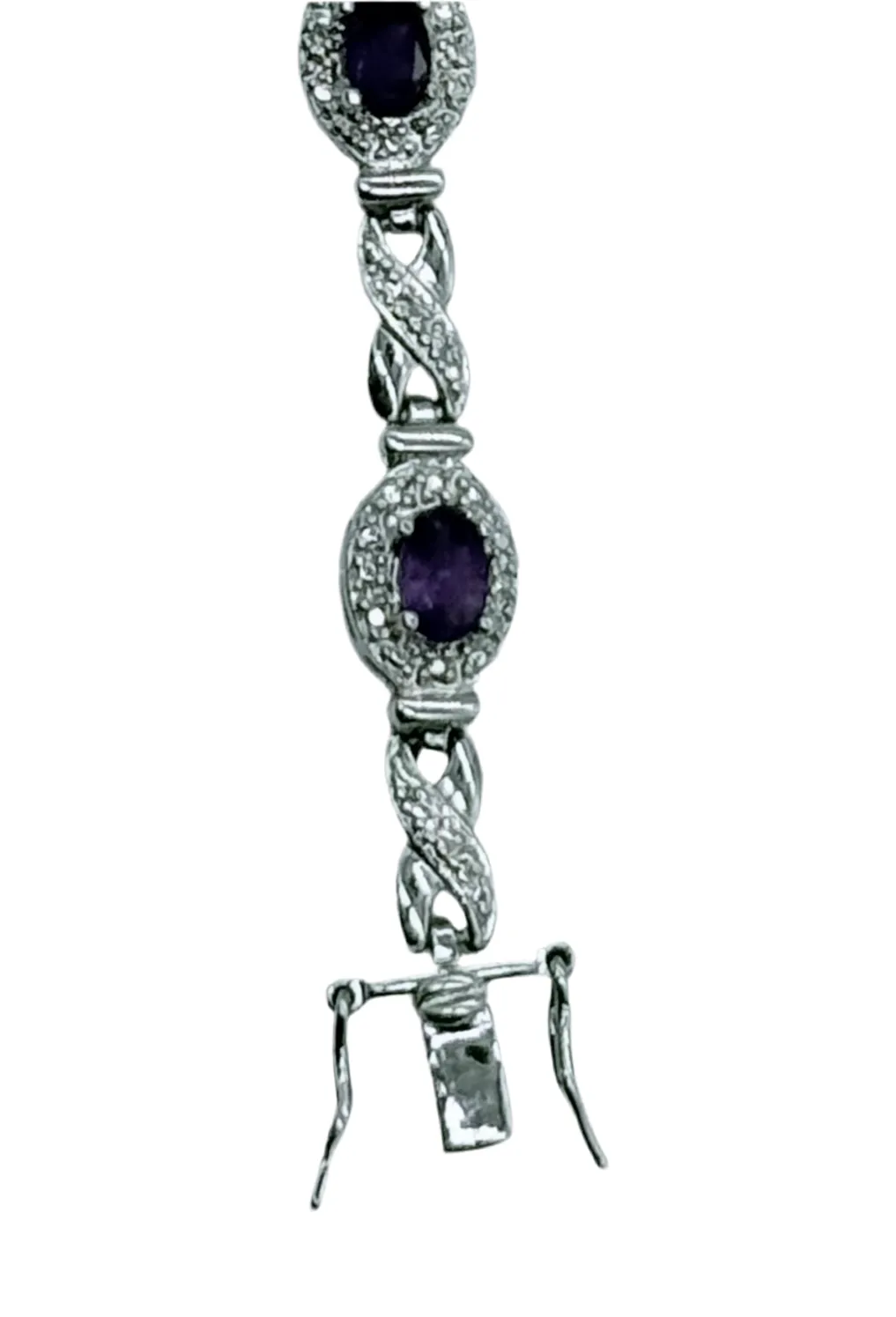 Sterling Silver Amethyst Bracelet