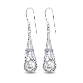 Sterling Silver Freshwater Pearl Earring