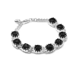 Stolen Girlfriends Club Love Claw Eternity Bracelet - Sterling Silver & Onyx