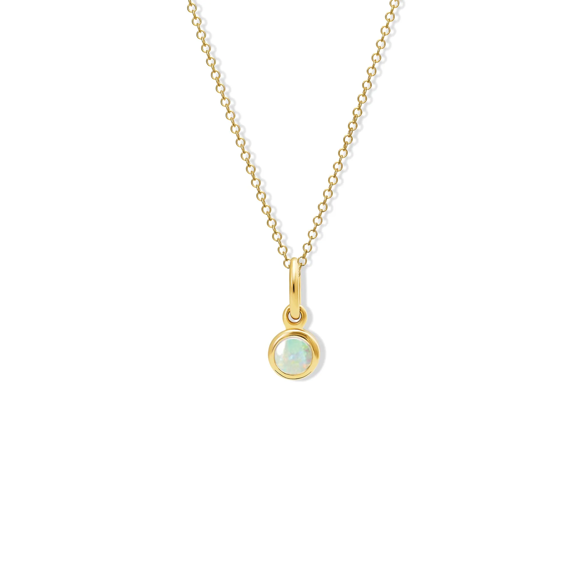 Talya Necklace Pendant Yellow Gold - Opal