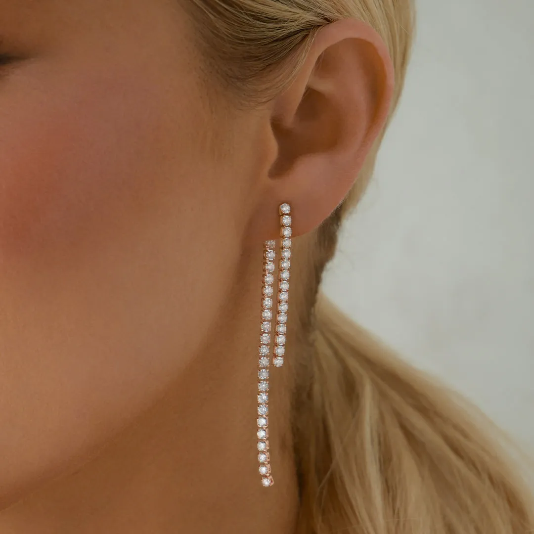 Tennis Drop Earrings