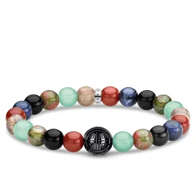 Thomas Sabo Sterling Silver Multicolour Gemstone 19.5cm Bracelet