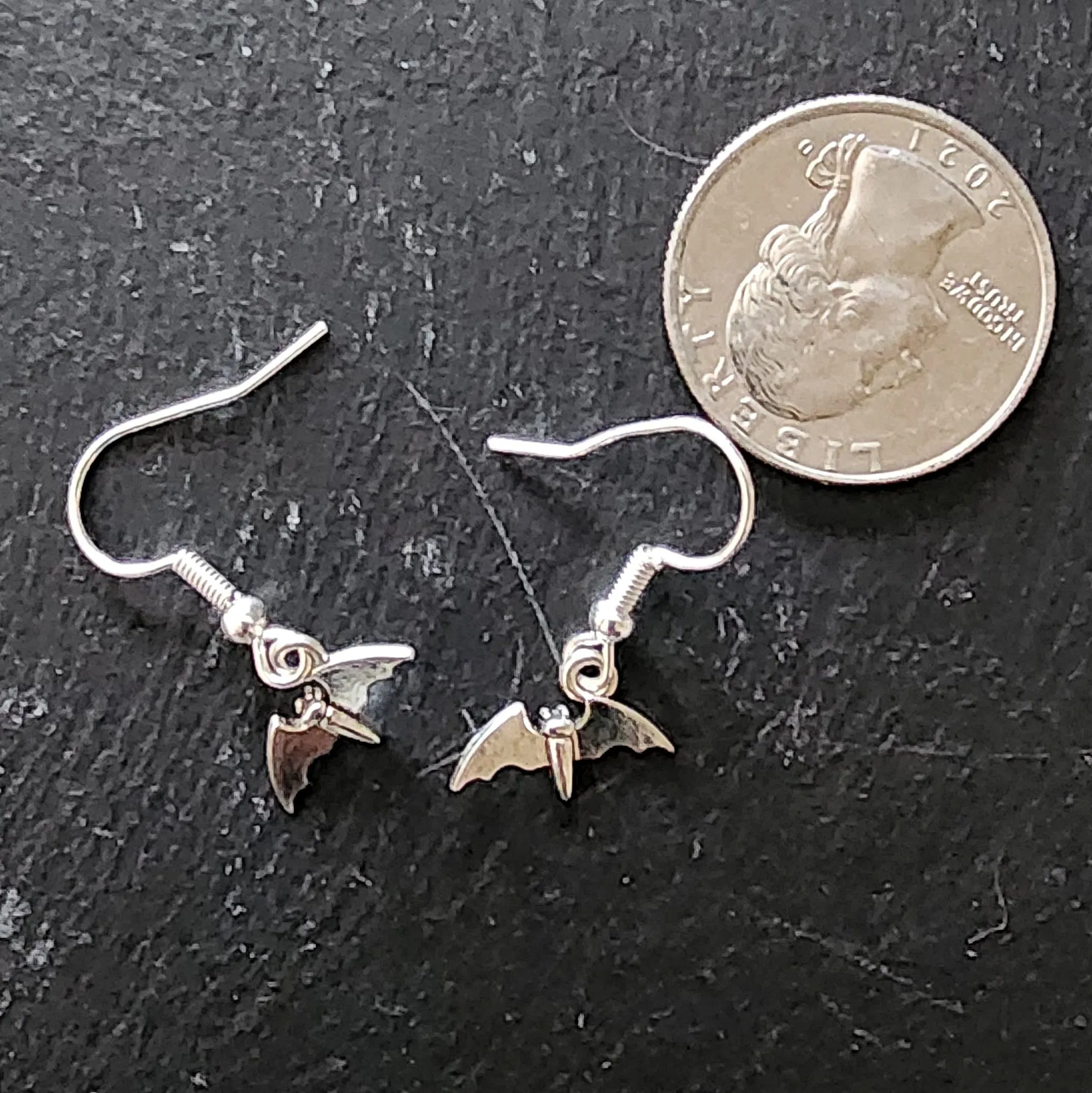 Tiny Bat Earrings Goth Jewelry