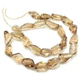 Topaz Faceted Nuggets Strand