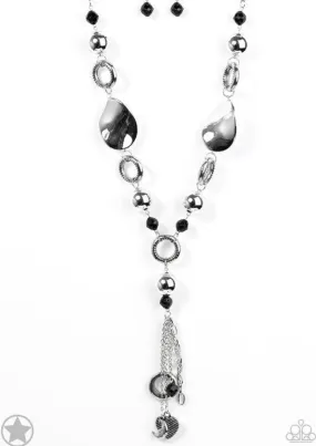 Total Eclipse of the Heart - Silver Necklace - Paparazzi Accessories