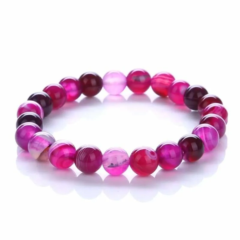 Transfer luck Purple Bracelet Chakra Yoga Beads