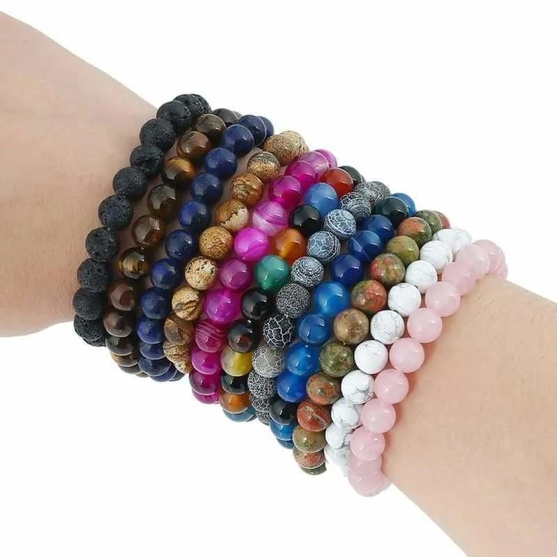 Transfer luck Purple Bracelet Chakra Yoga Beads