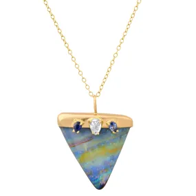 Triangle Opal Necklace