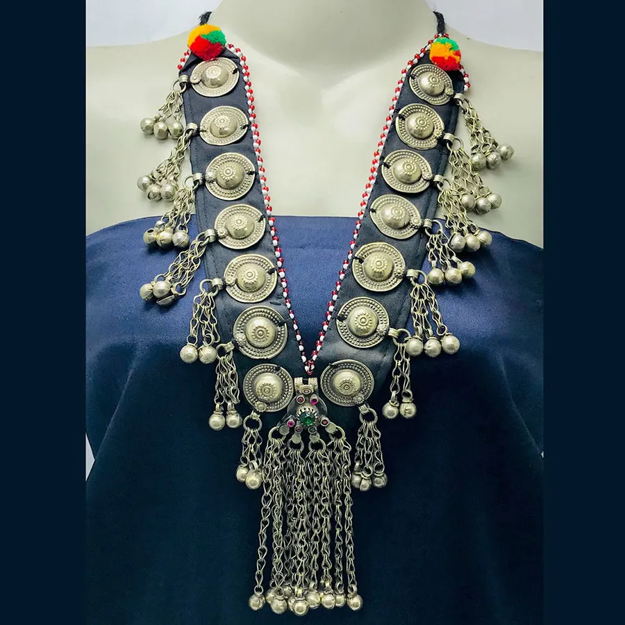 Tribal Gypsy Long Bells Nomadic Necklace