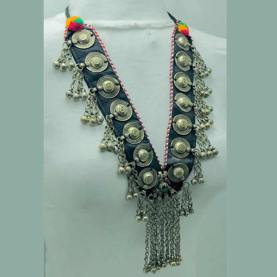 Tribal Gypsy Long Bells Nomadic Necklace