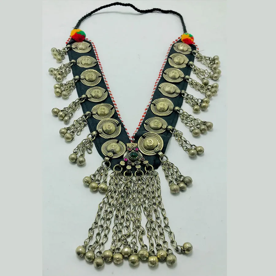 Tribal Gypsy Long Bells Nomadic Necklace