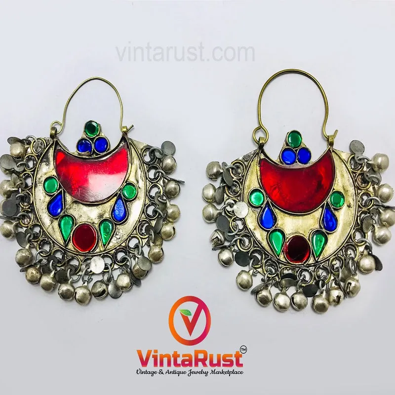 Tribal Kuchi Multicolor Bali Boho Earrings