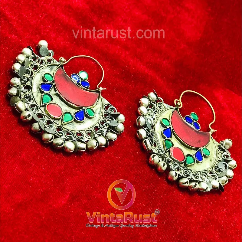 Tribal Kuchi Multicolor Bali Boho Earrings