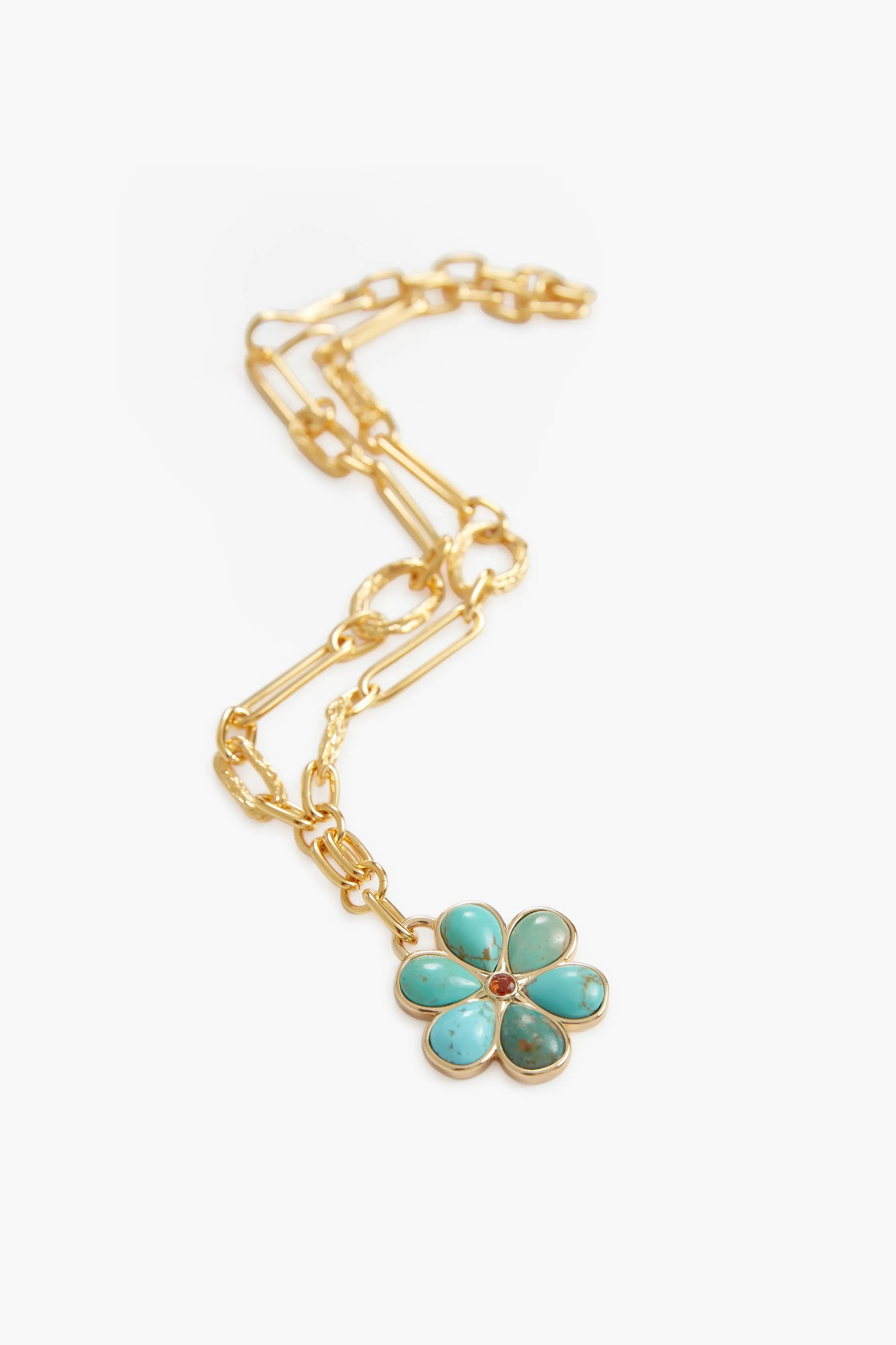 Turquoise Desert Daisy Necklace