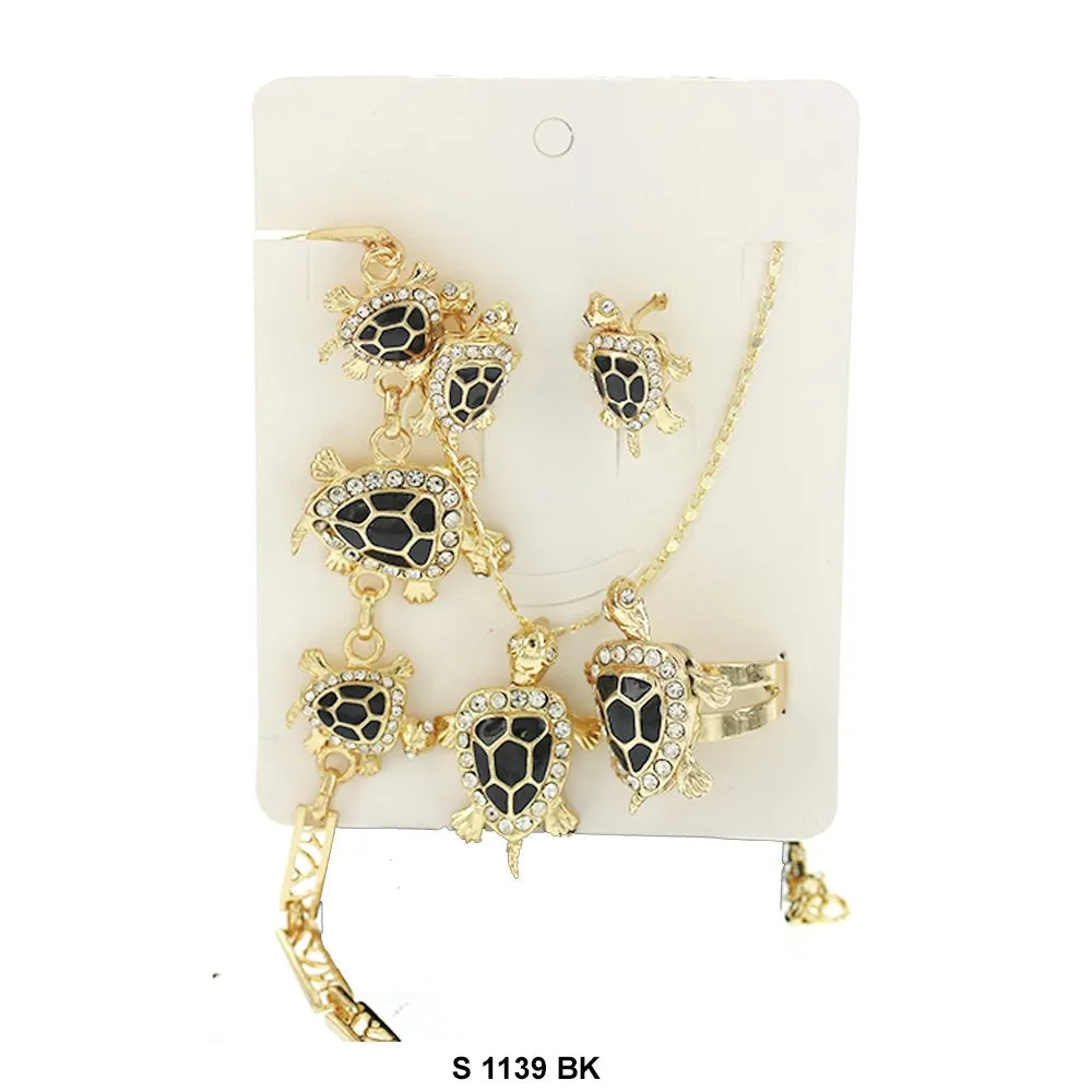 Turtle Necklace Set S 1139 BK