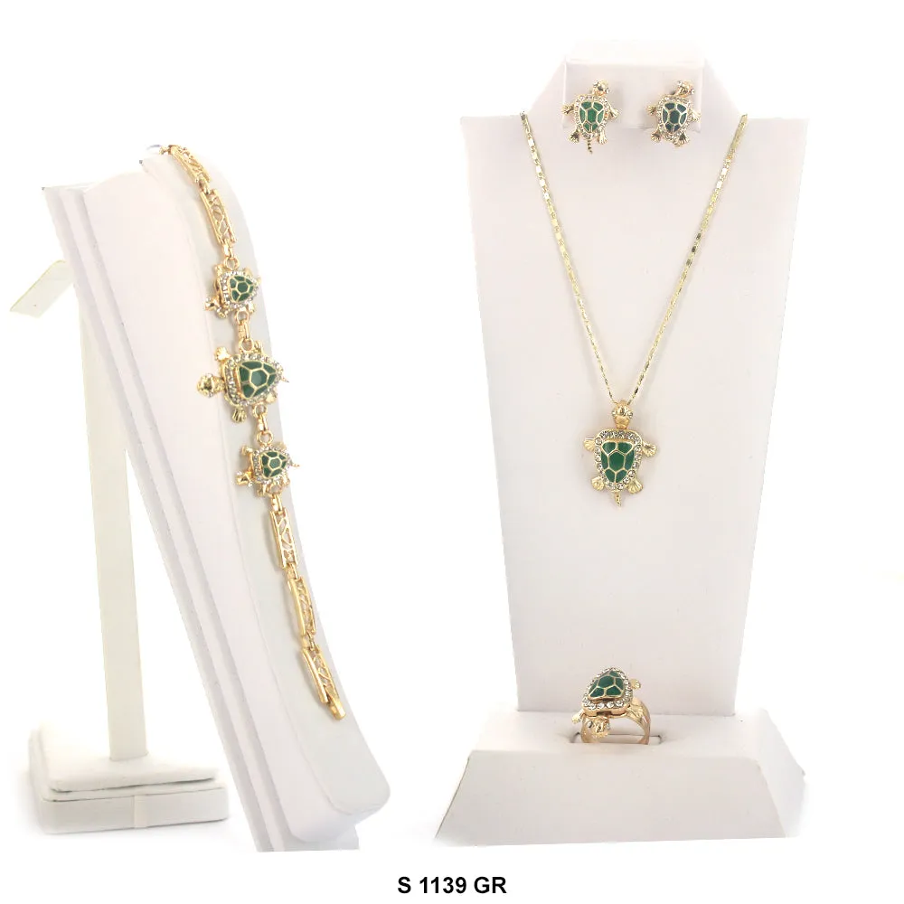 Turtle Necklace Set S 1139 GR