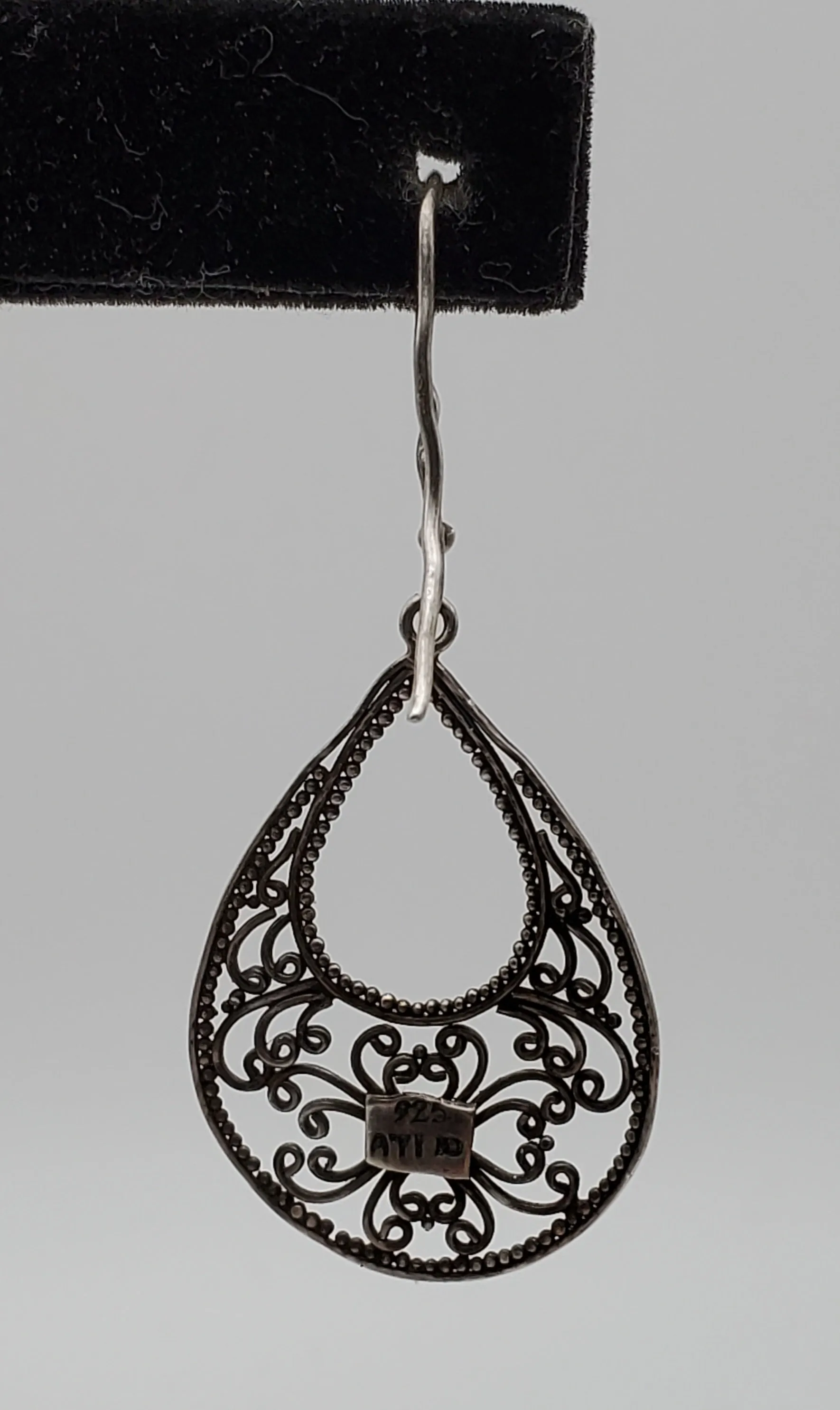 UNMATCHED Vintage Sterling Silver Filigree Dangle Earring