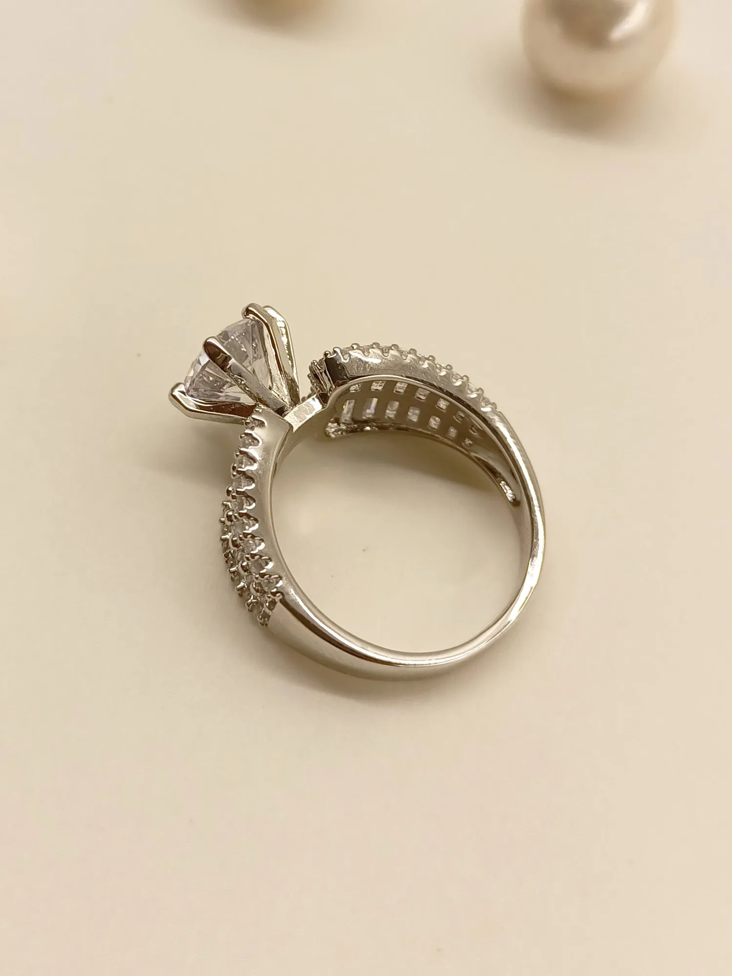 Uzma American Diamond Finger Ring